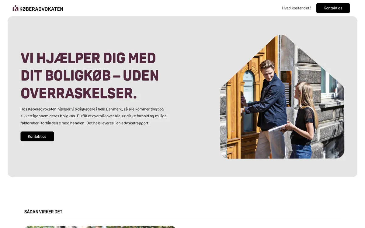 Forsiden af Køberadvokaten